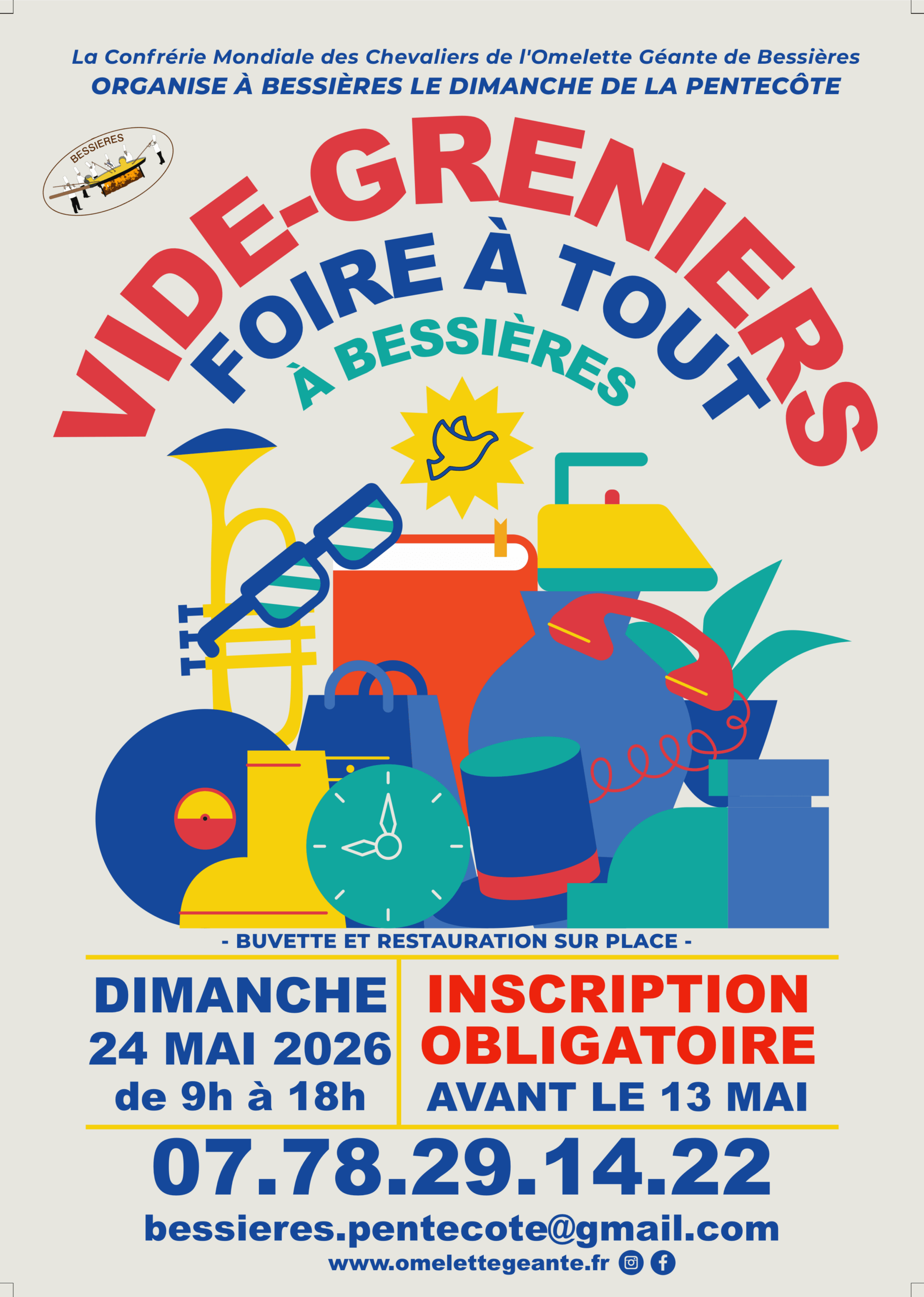 Vide-greniers de Pentecôte 2026